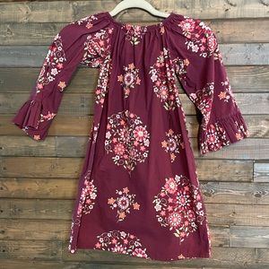 Little girls long sleeved dress